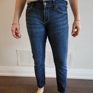 7 For All Mankind Slim Straight Dark Wash Jeans